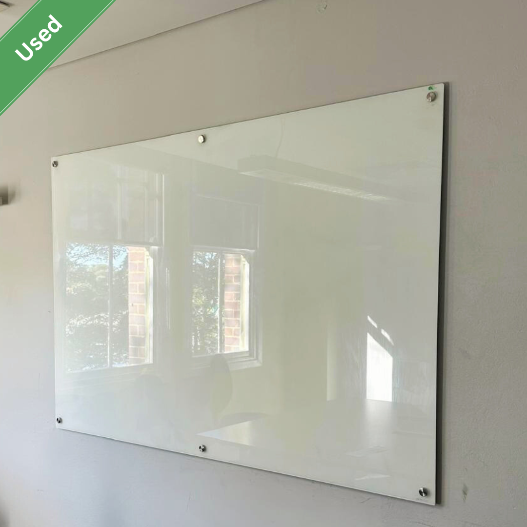 Glass Mounted Whiteboards (Used)
